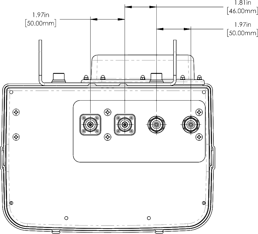 PI 2PA65RK8A Connector Spacing