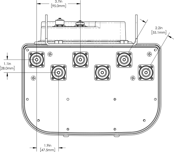 PI HPA65RBU8A Connector spacing new