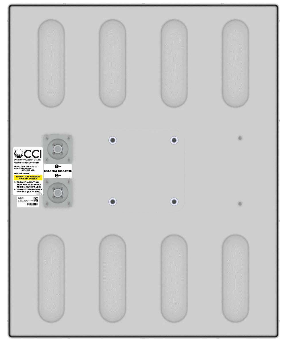 PI ODA30FZ2A back labels