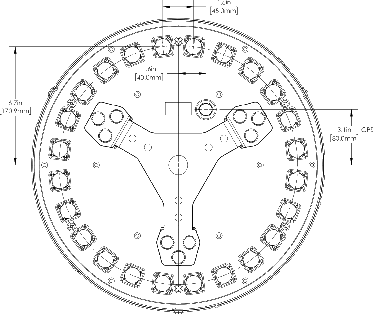 PI SCA360FKEHJ4H Connector Spacing